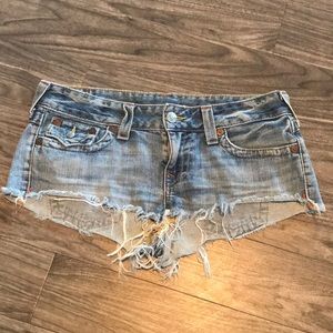 Like New True Religion Jean Shorts